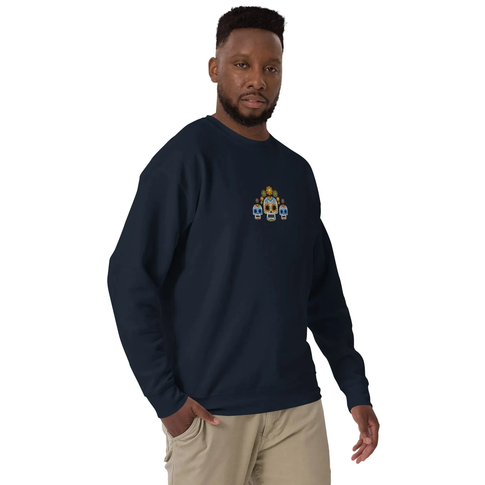 Mexican Day of the Dead Sweatshirt - Embroidered