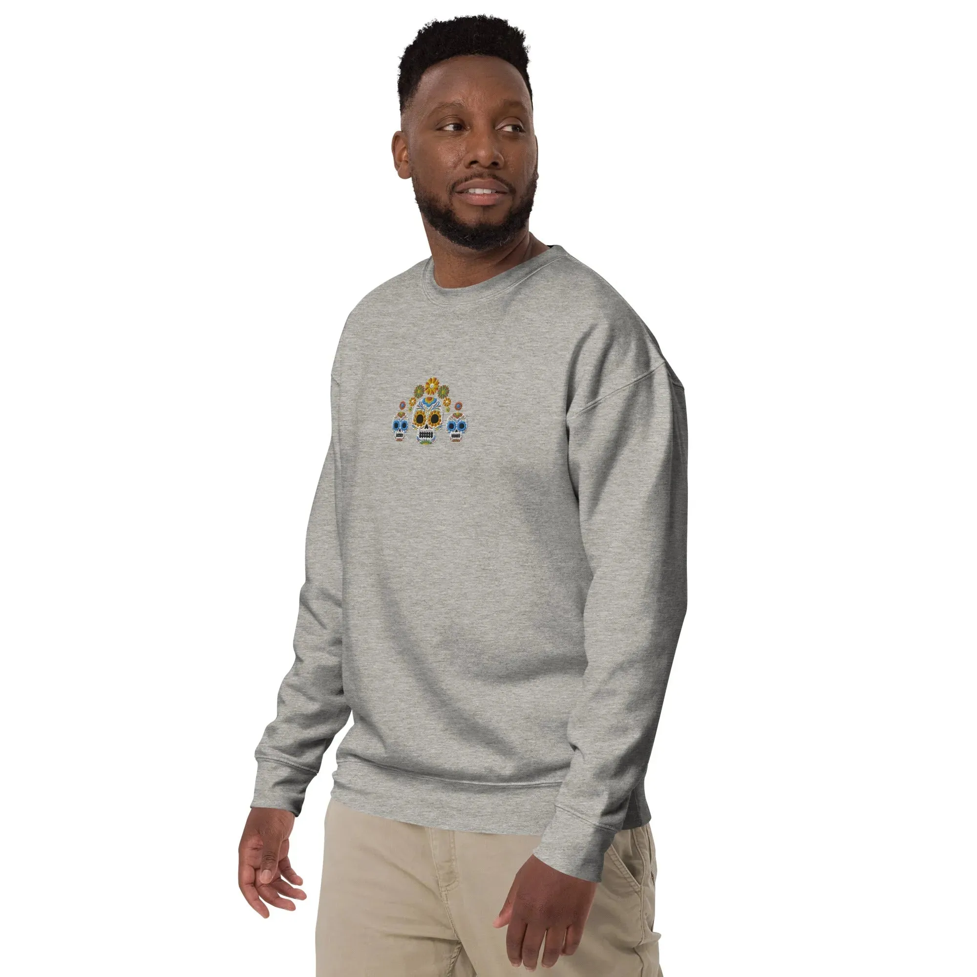 Mexican Day of the Dead Sweatshirt - Embroidered