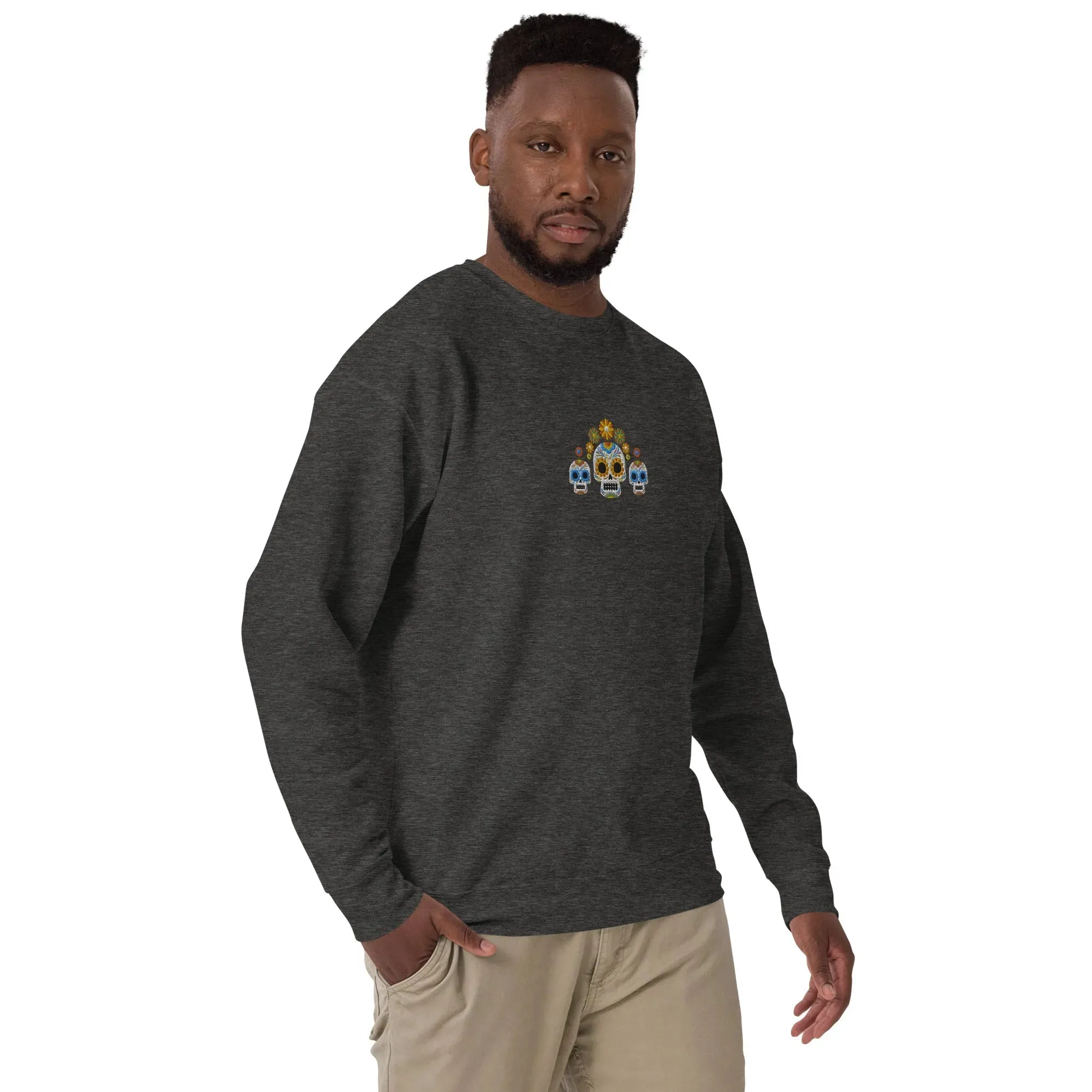 Mexican Day of the Dead Sweatshirt - Embroidered