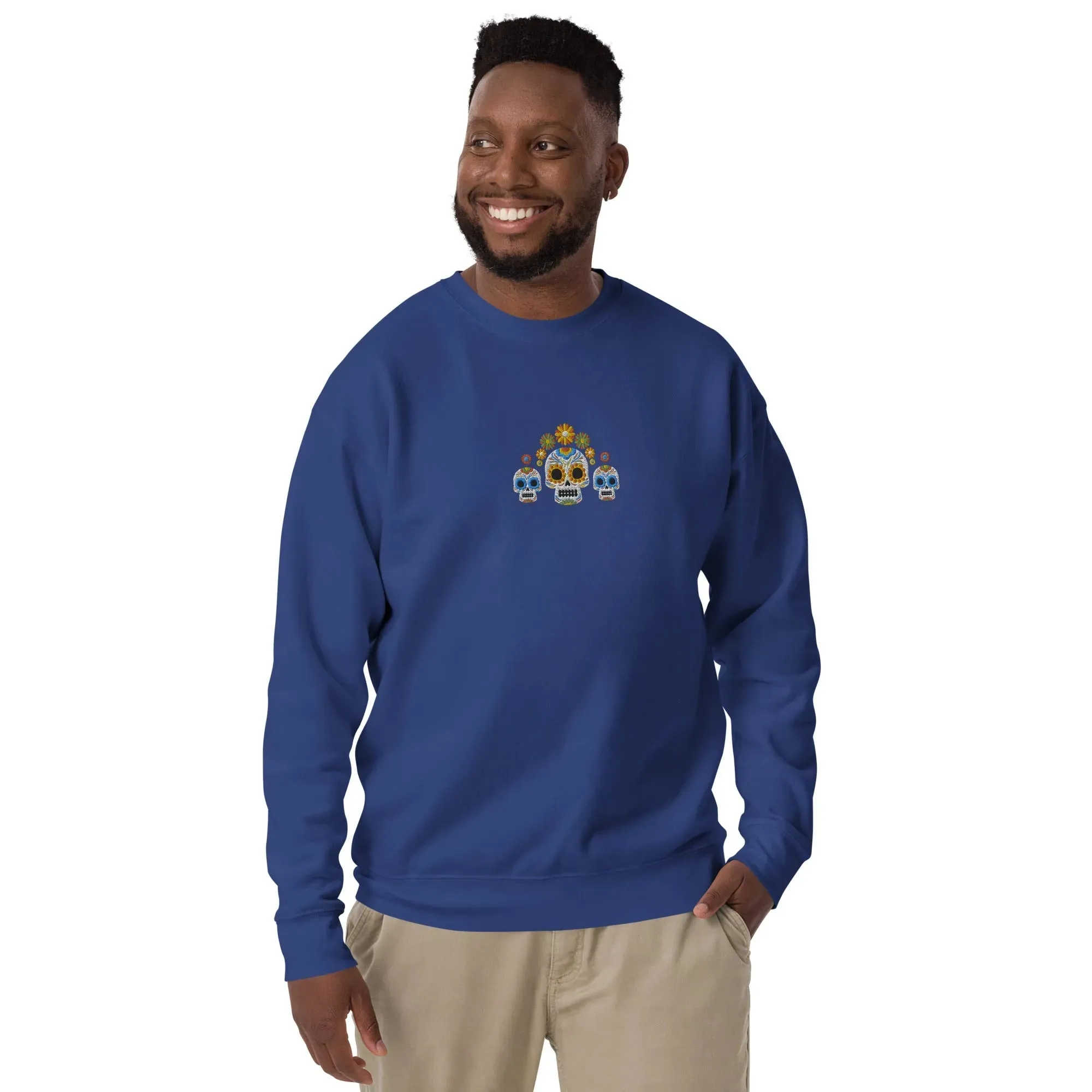 Mexican Day of the Dead Sweatshirt - Embroidered