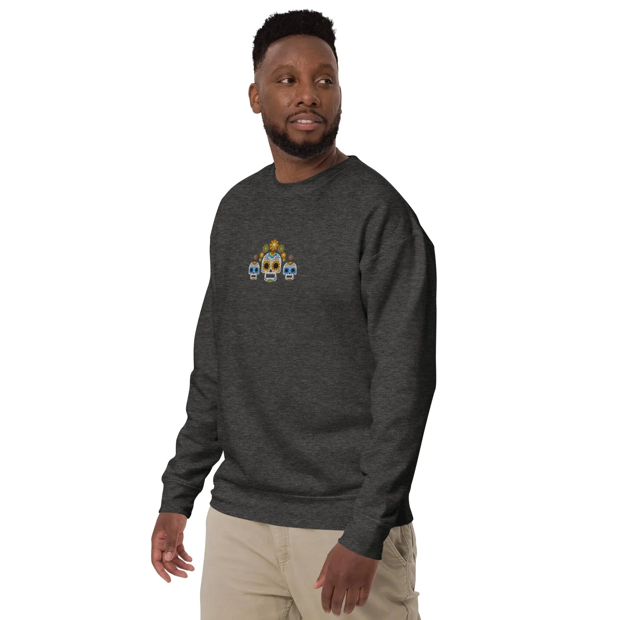 Mexican Day of the Dead Sweatshirt - Embroidered