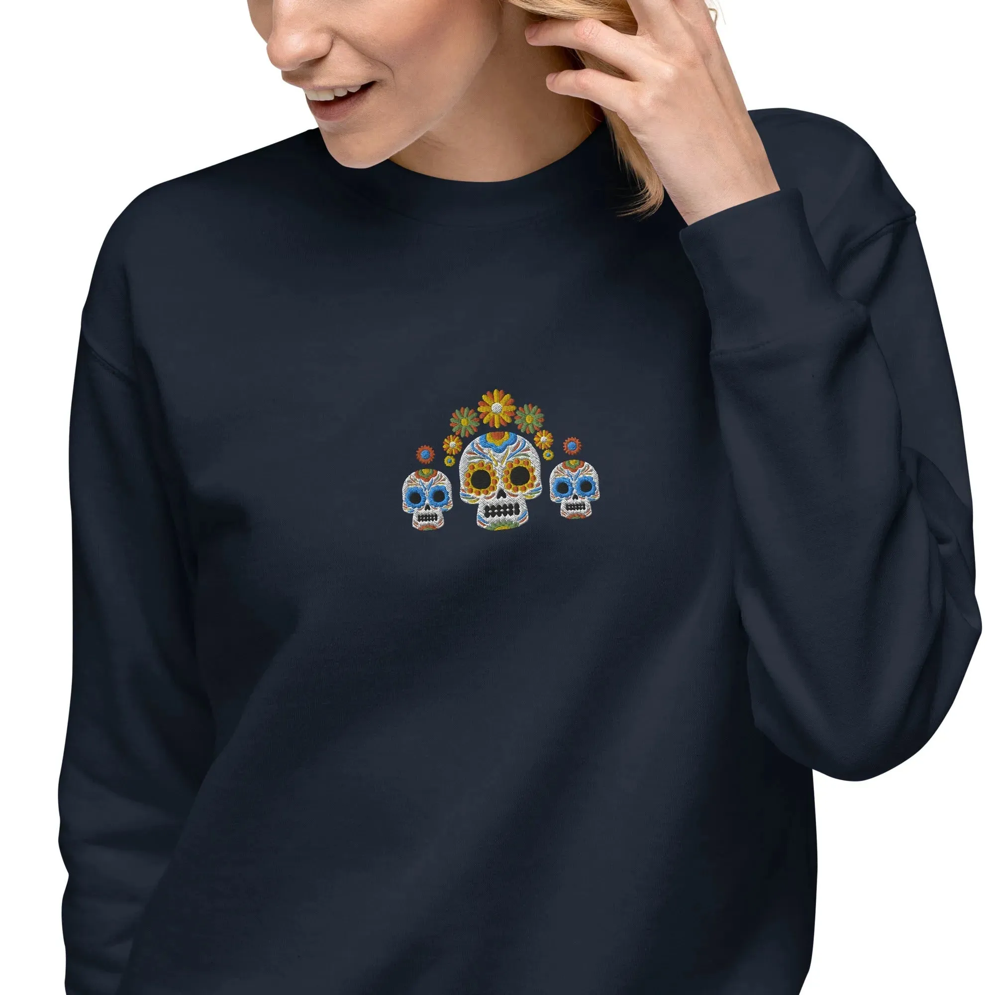 Mexican Day of the Dead Sweatshirt - Embroidered