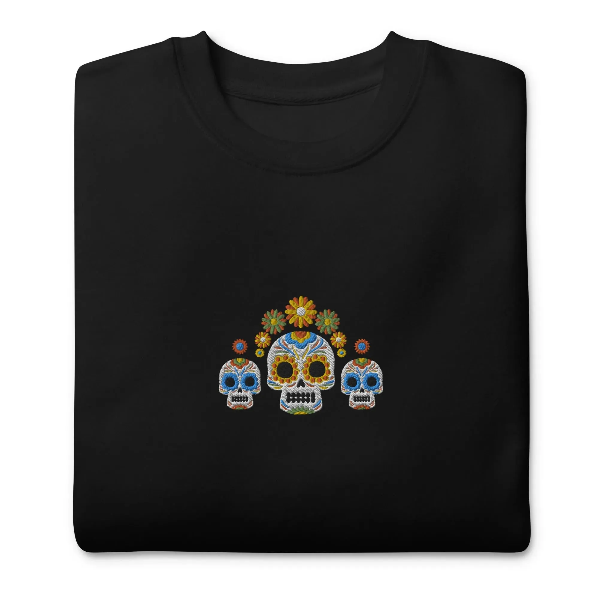 Mexican Day of the Dead Sweatshirt - Embroidered