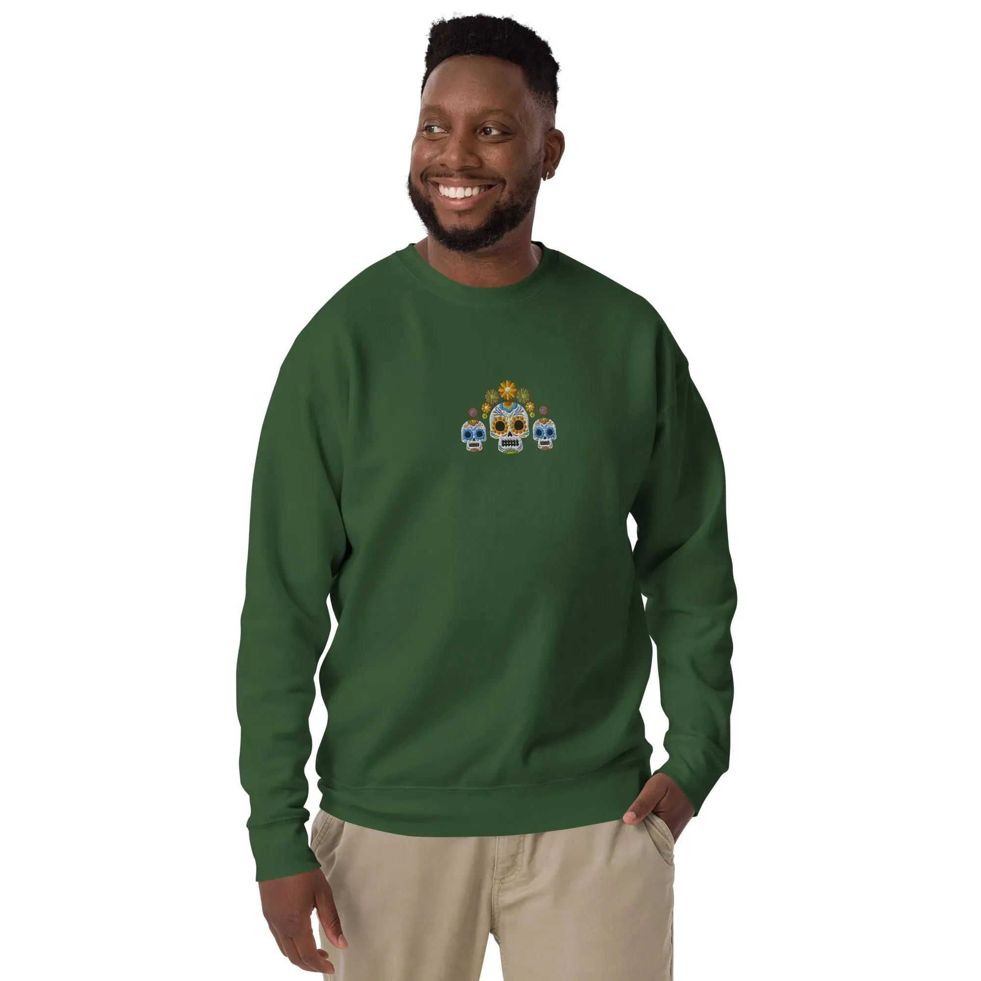 Mexican Day of the Dead Sweatshirt - Embroidered