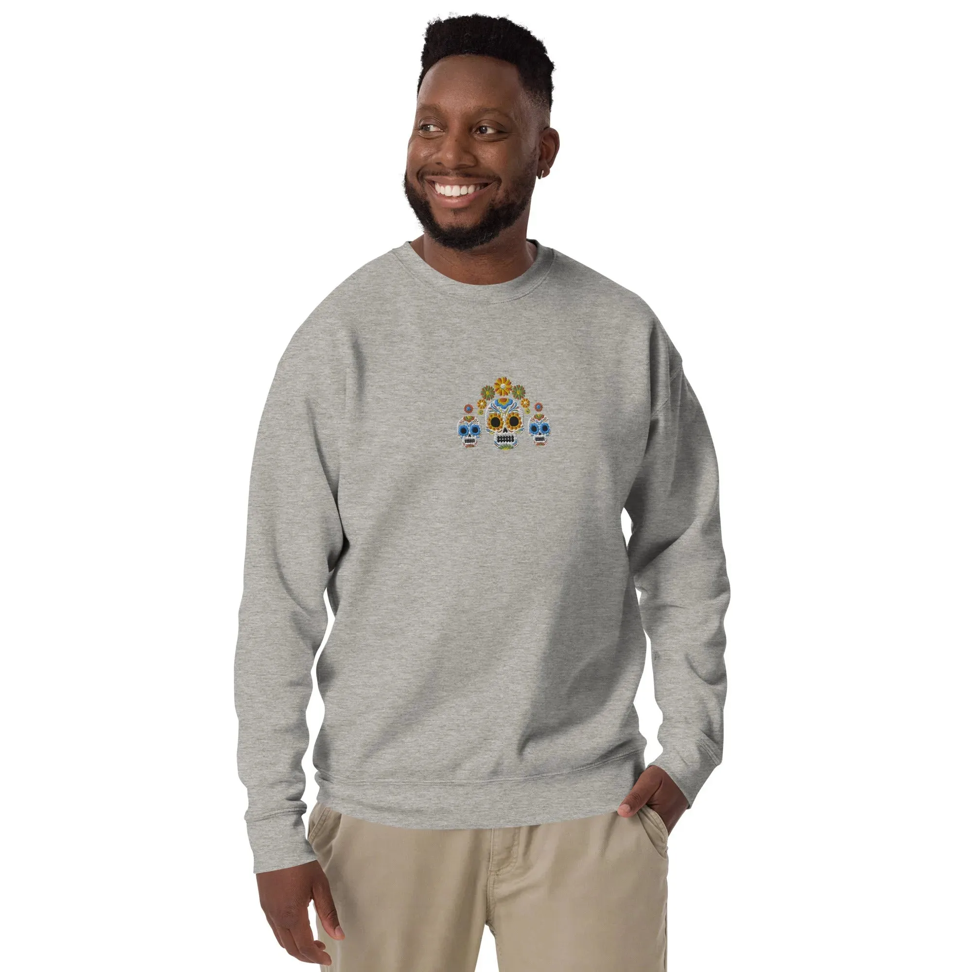 Mexican Day of the Dead Sweatshirt - Embroidered