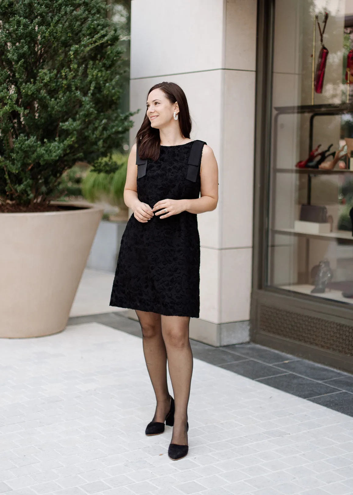 Michelle Shift Dress Velvet Floral
