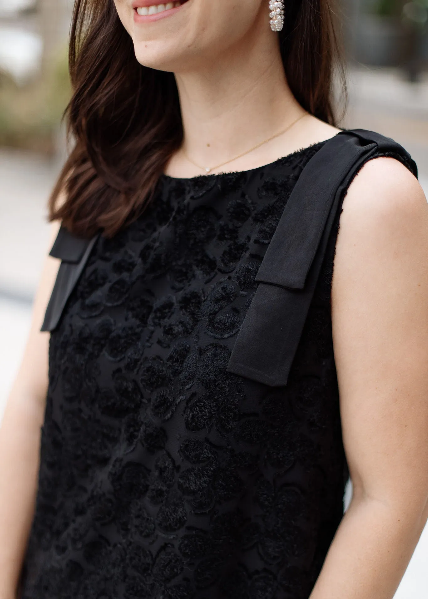 Michelle Shift Dress Velvet Floral