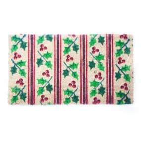 Mistletoe Christmas Coir Door Mat - 40 x 70cm
