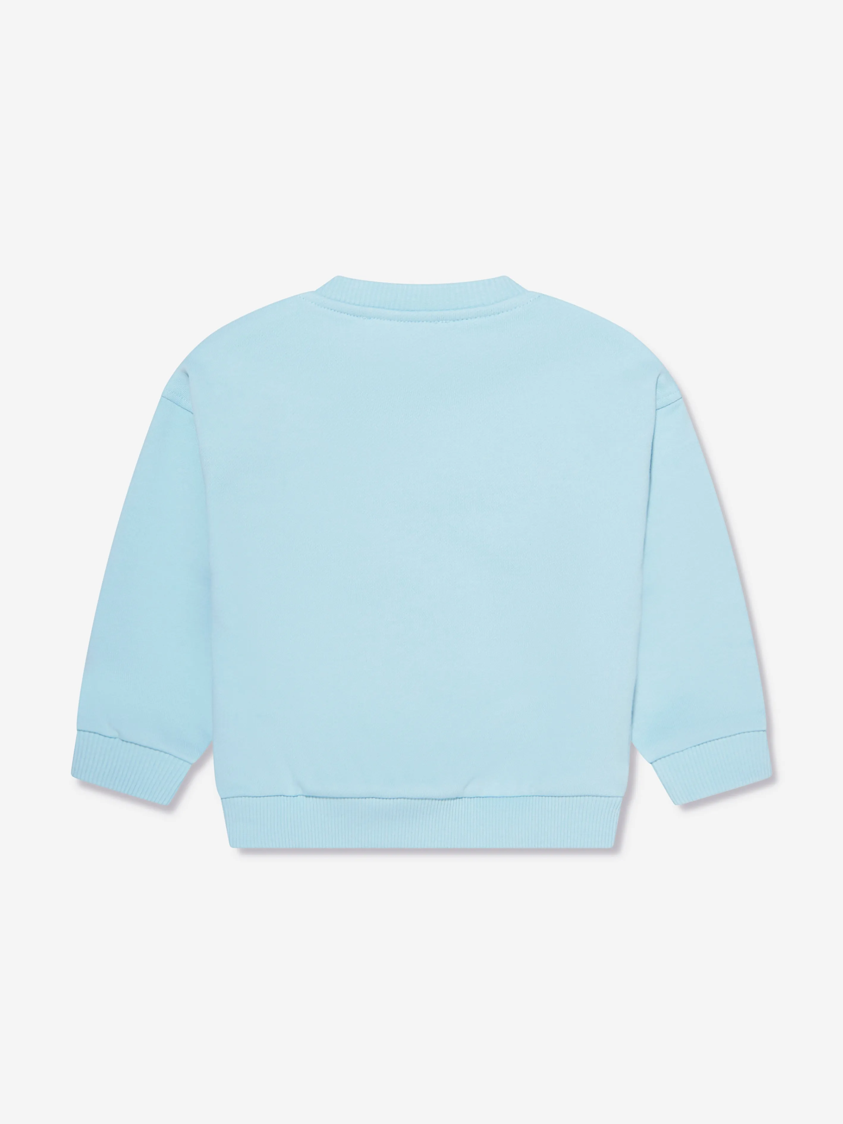Moschino Baby Boys Teddy Logo Sweatshirt in Blue