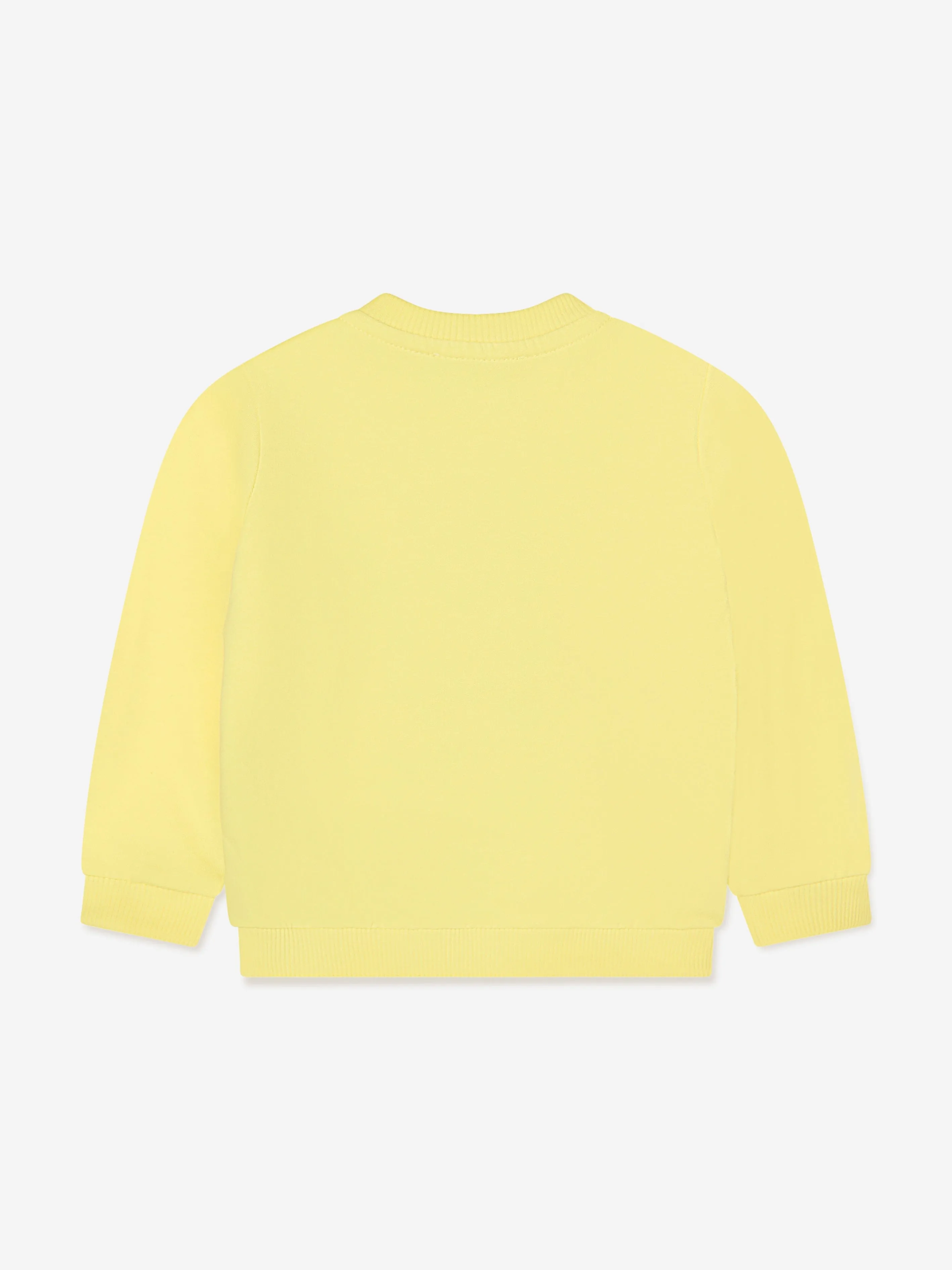 Moschino Baby Teddy Logo Sweatshirt in Yellow