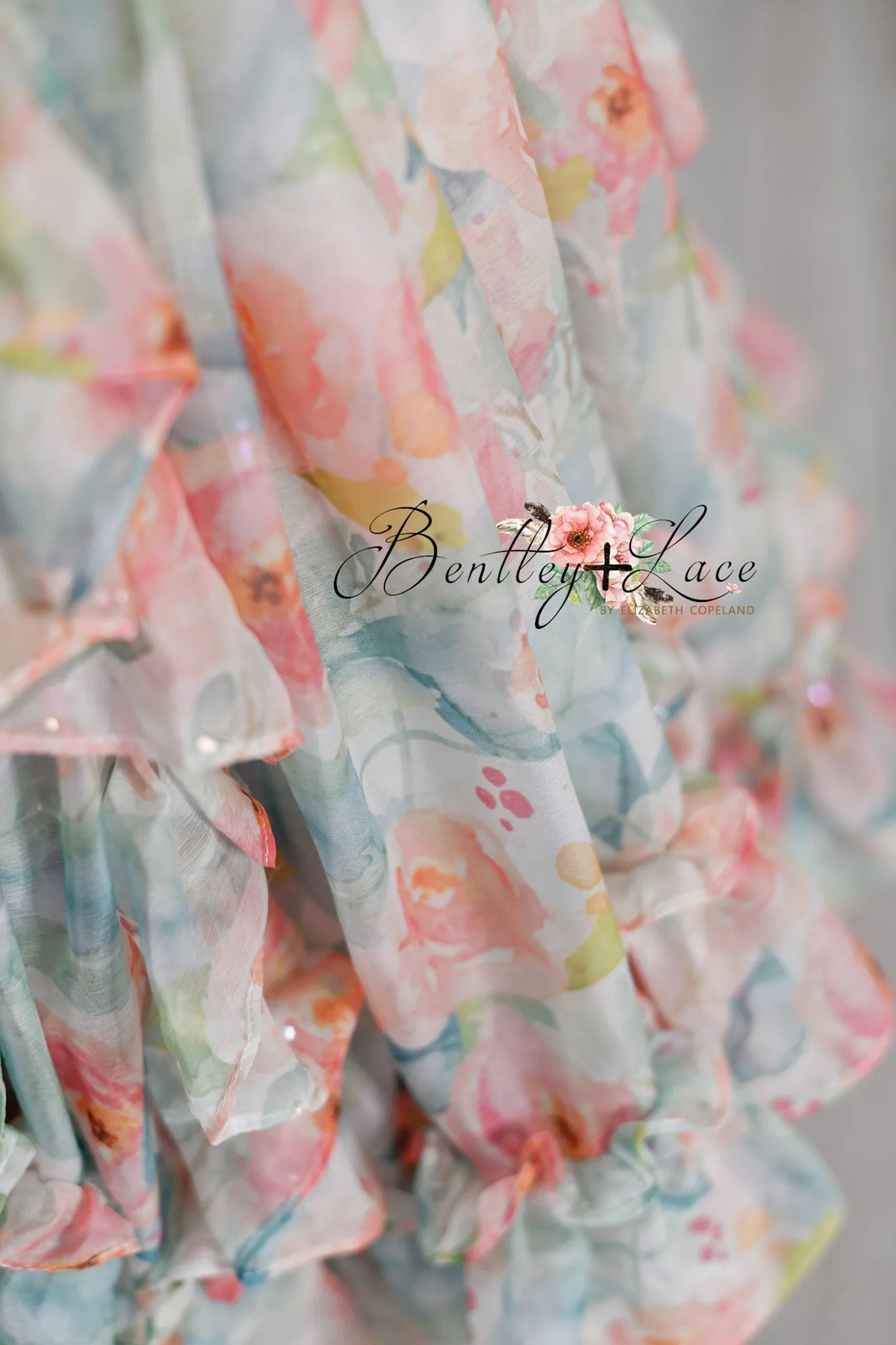New Coralee - chiffon floral (7-8 year)