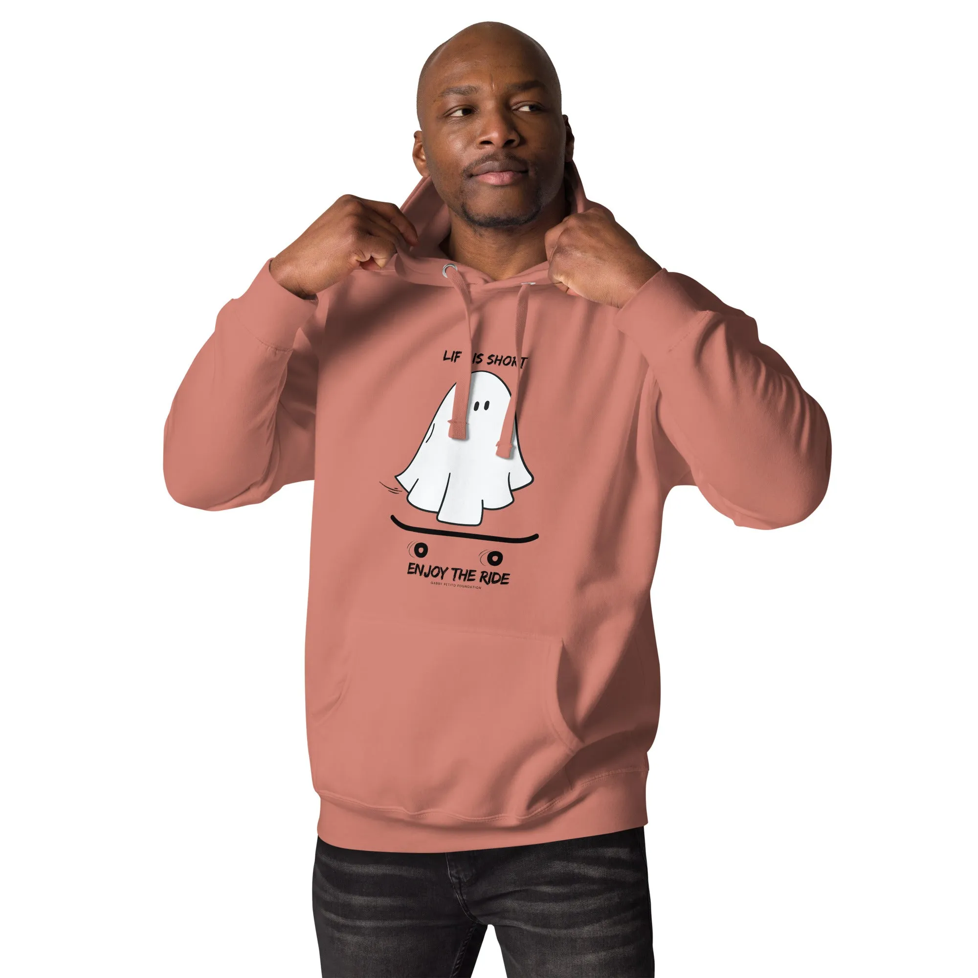 *NEW* Ghosty on a Skateboard "Life is short enjoy the ride" Hoodie