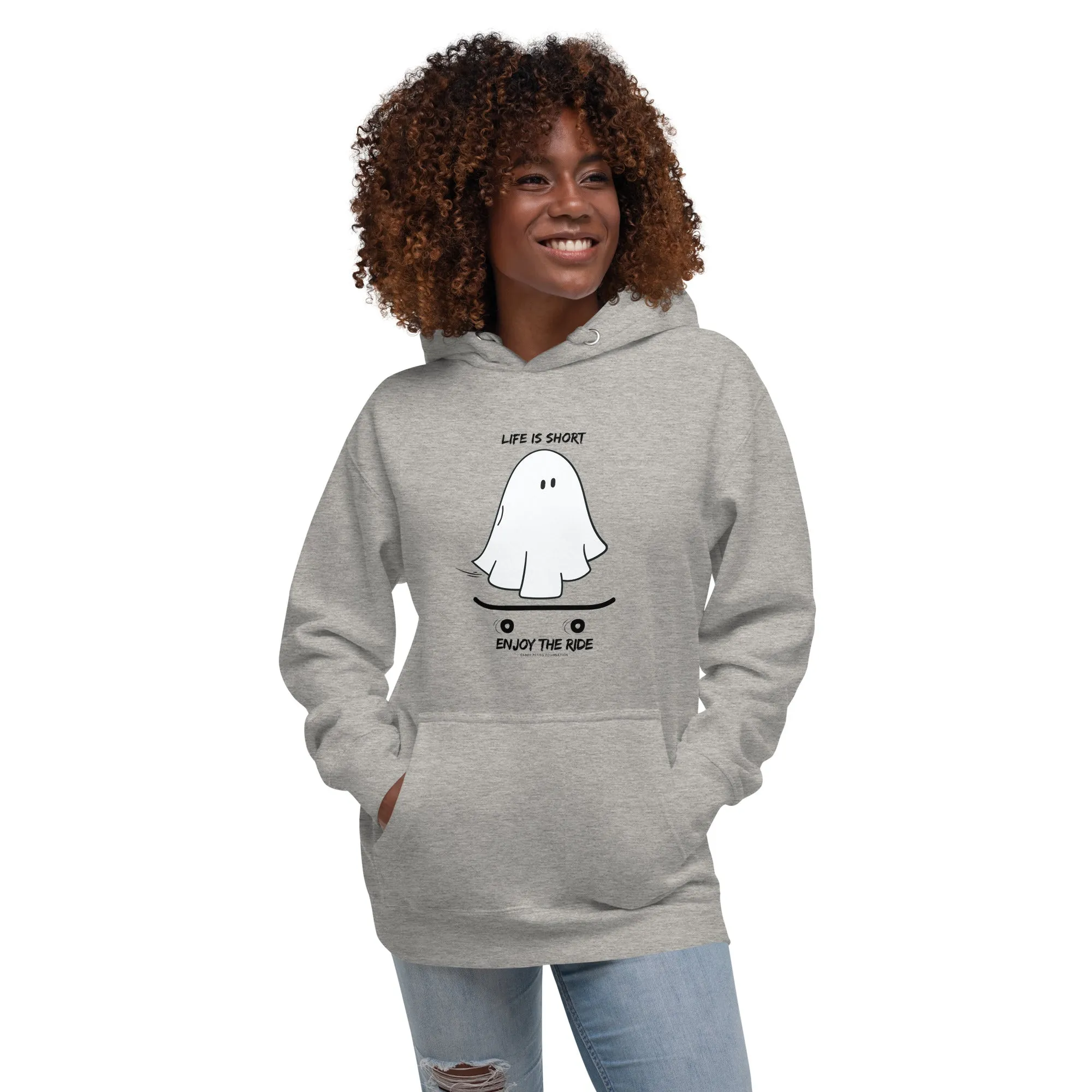 *NEW* Ghosty on a Skateboard "Life is short enjoy the ride" Hoodie