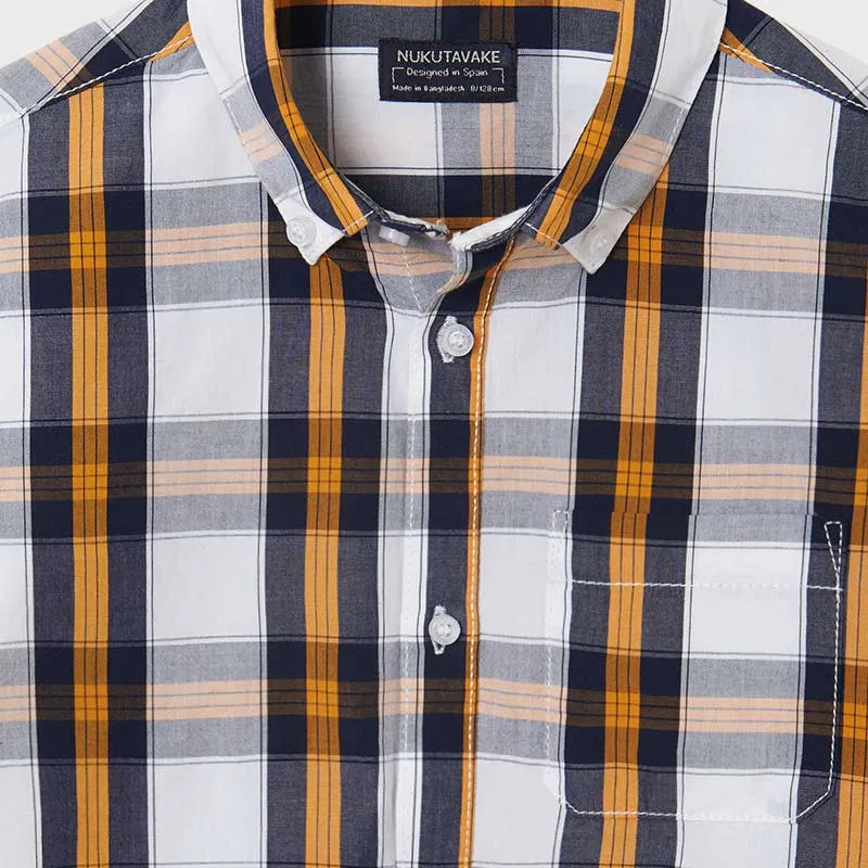 Nukutavake Boys Checked Dress Shirt