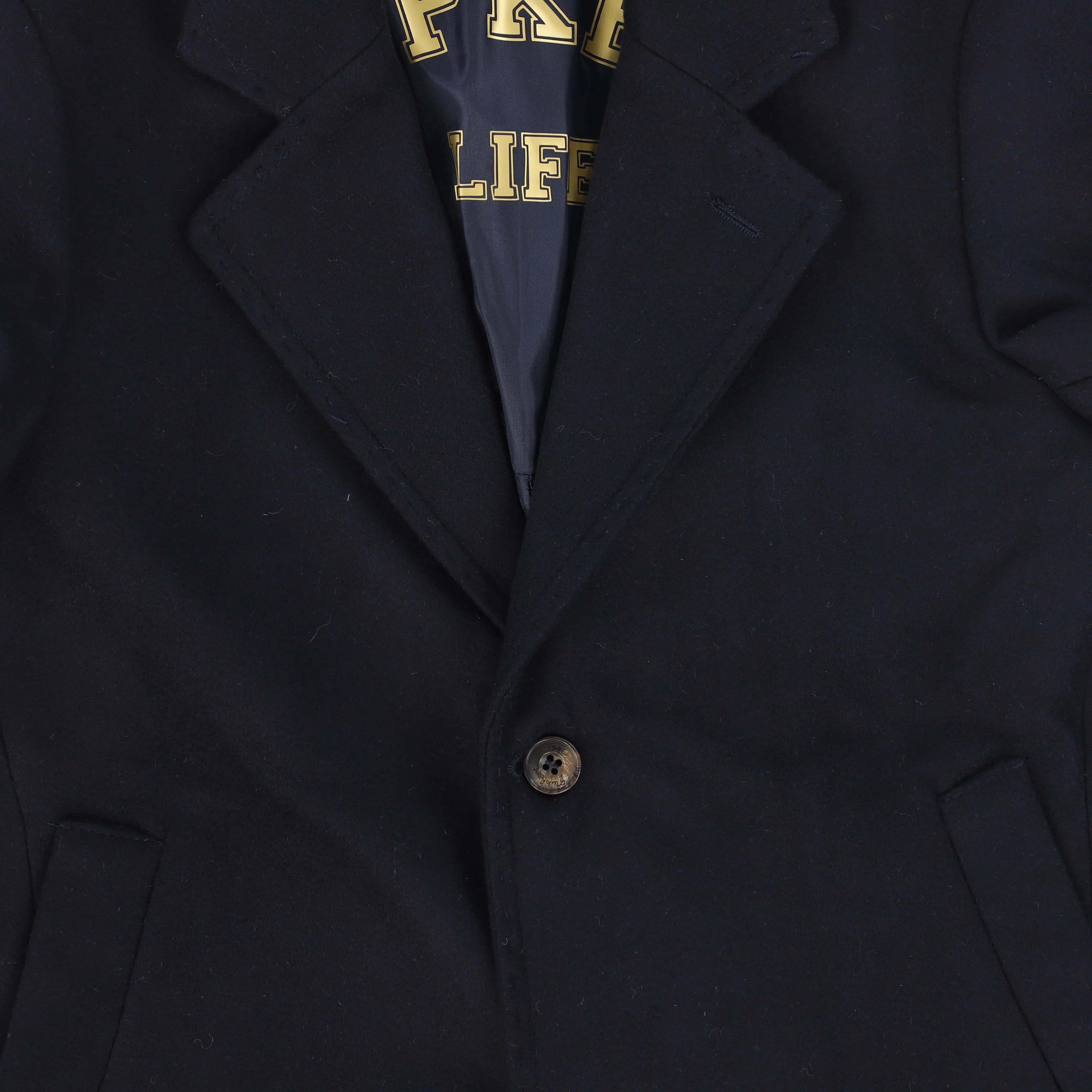 NUPKEET NAVY WOOL COAT [FINAL SALE]
