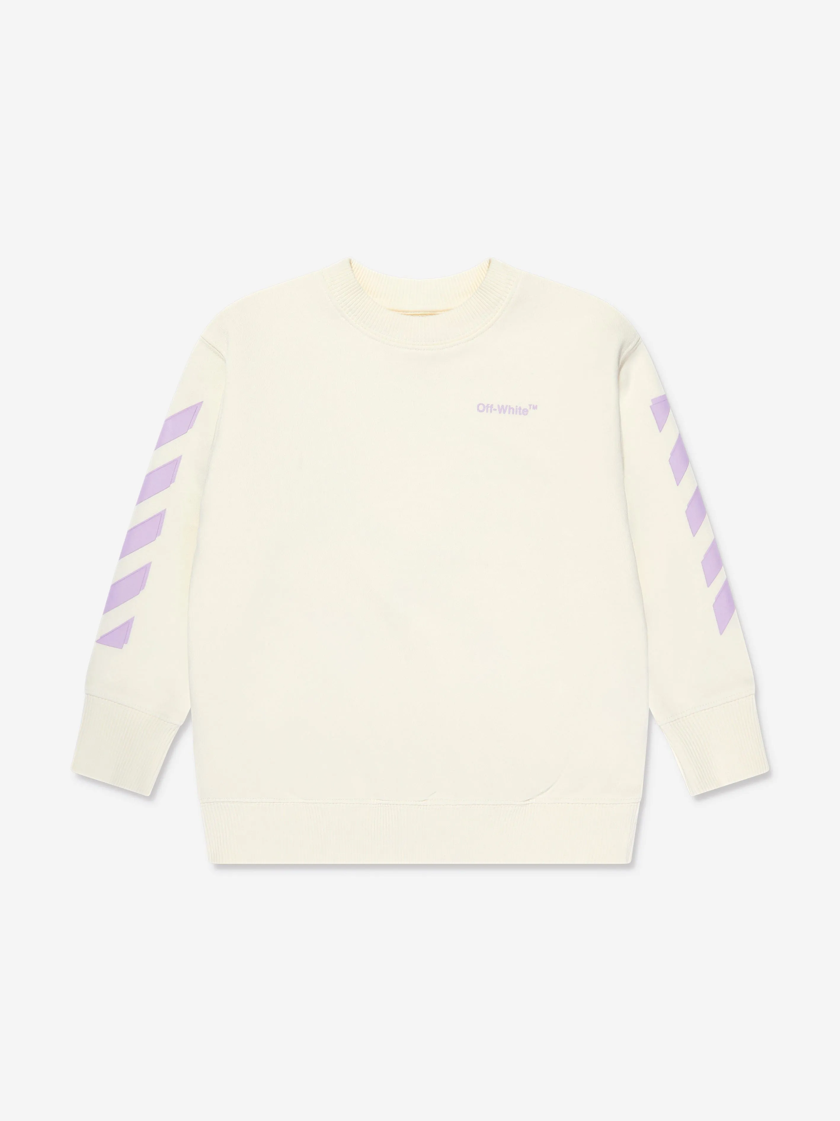 Off-White Girls Rubber Arrow Sweatshirt in White