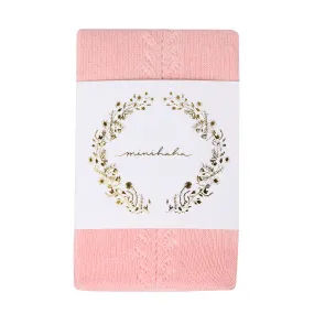 OPEN WORK TIGHTS - BLUSH PINK