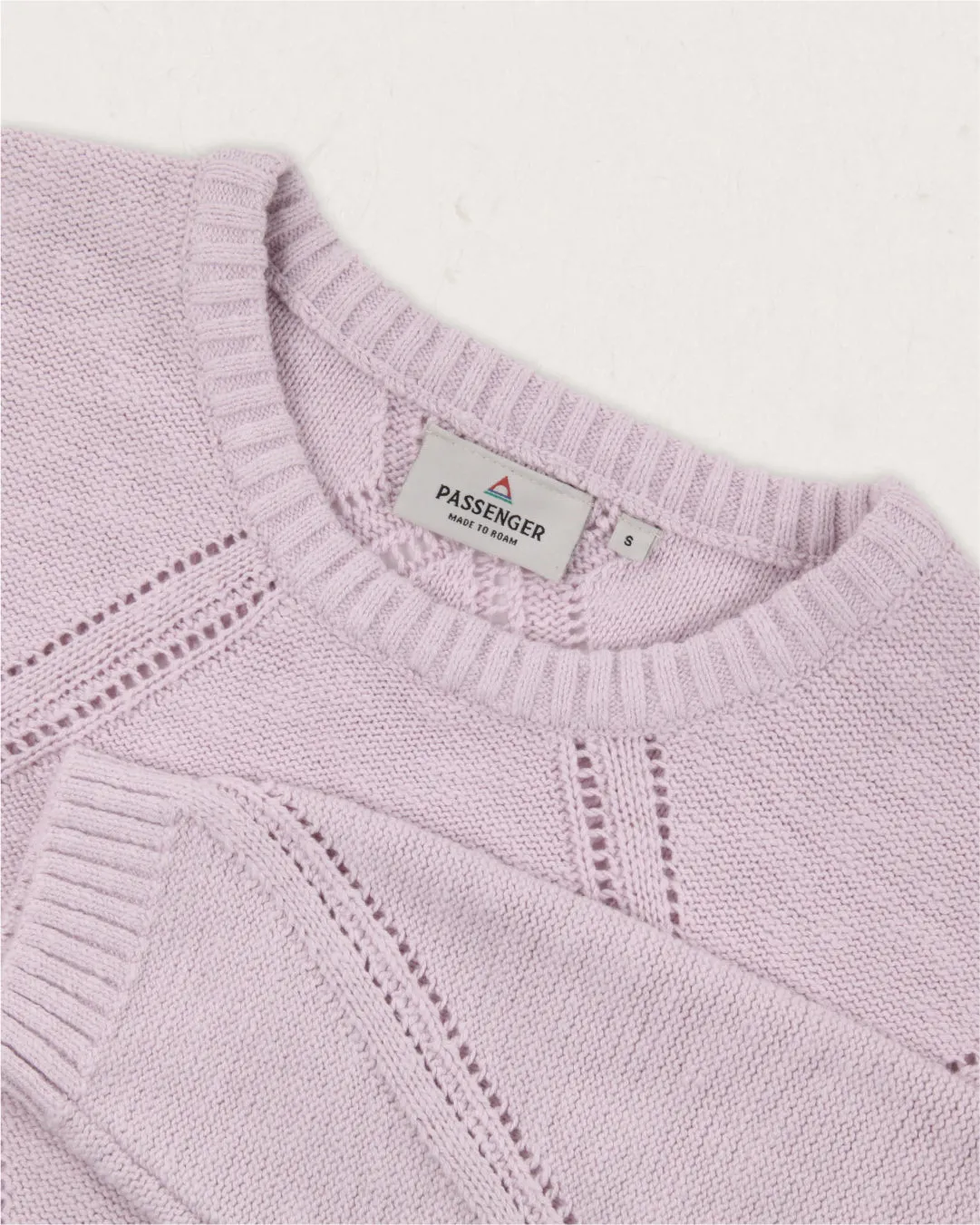 Palm Organic Oversized Knitted Jumper - Orchid Hush