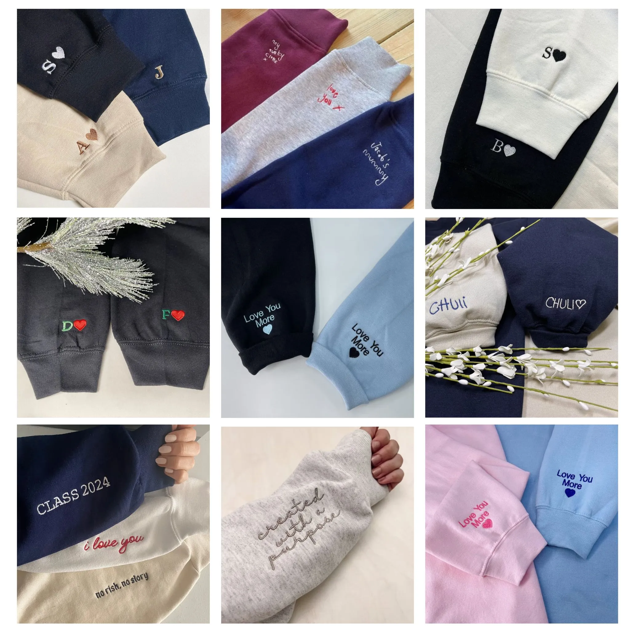 Personalized Mr And Mrs Sweatshirt Embroidered With Aniniversary Date, Best Gift For Couple