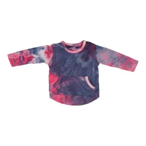 Pink & Blue Tie Dye Pocket Tunic