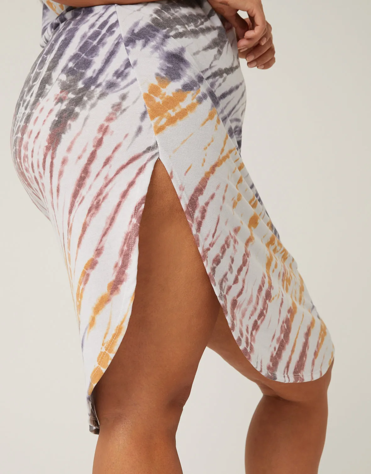 Plus Size Tie Dye T-Shirt Dress