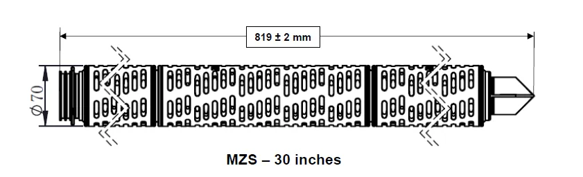 PureFlo Z-Series Cartridge - MZXS2073S1-5 (Pharmaceutical Grade)