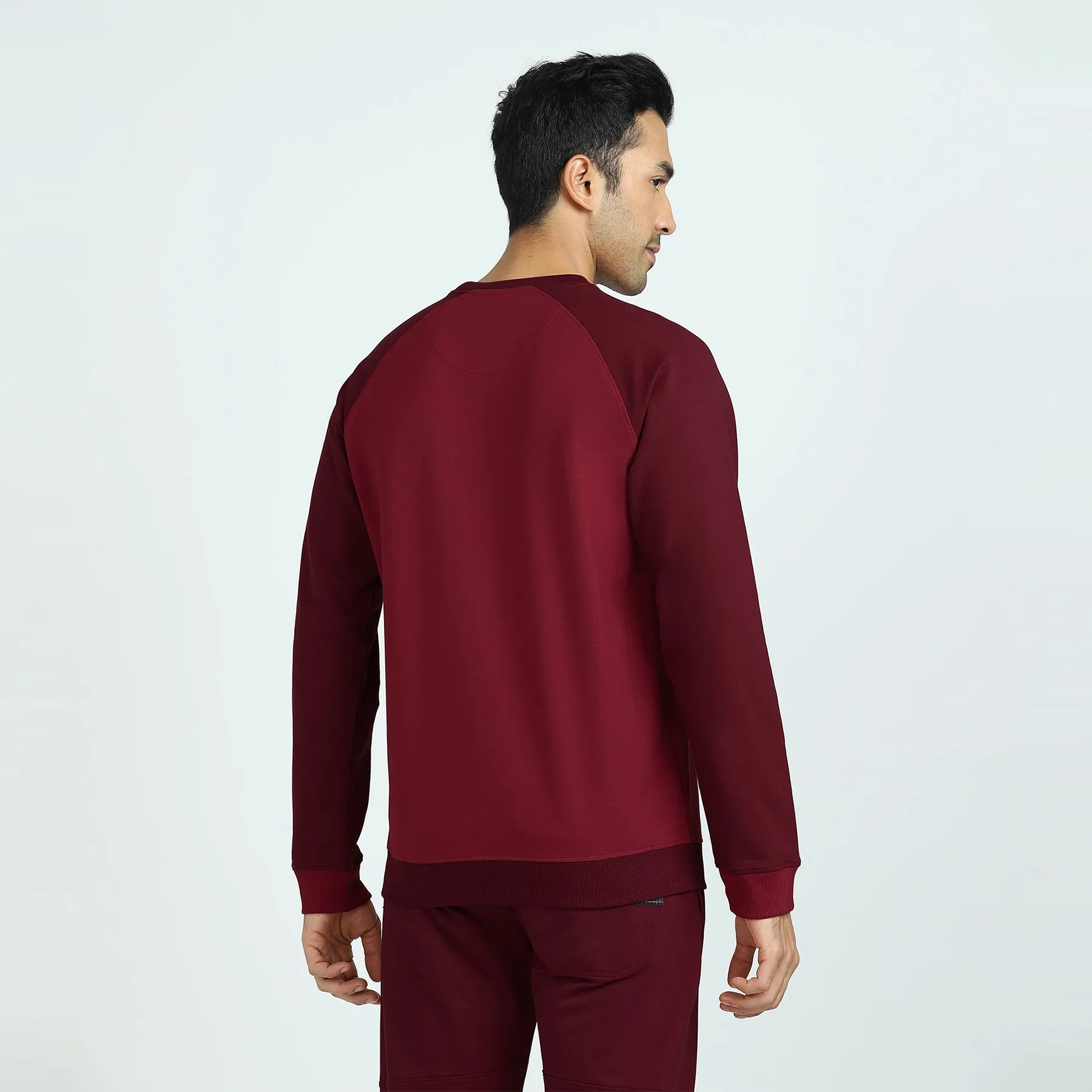 Quest French Terry Cotton-Blend Sweatshirts Scarlet Red
