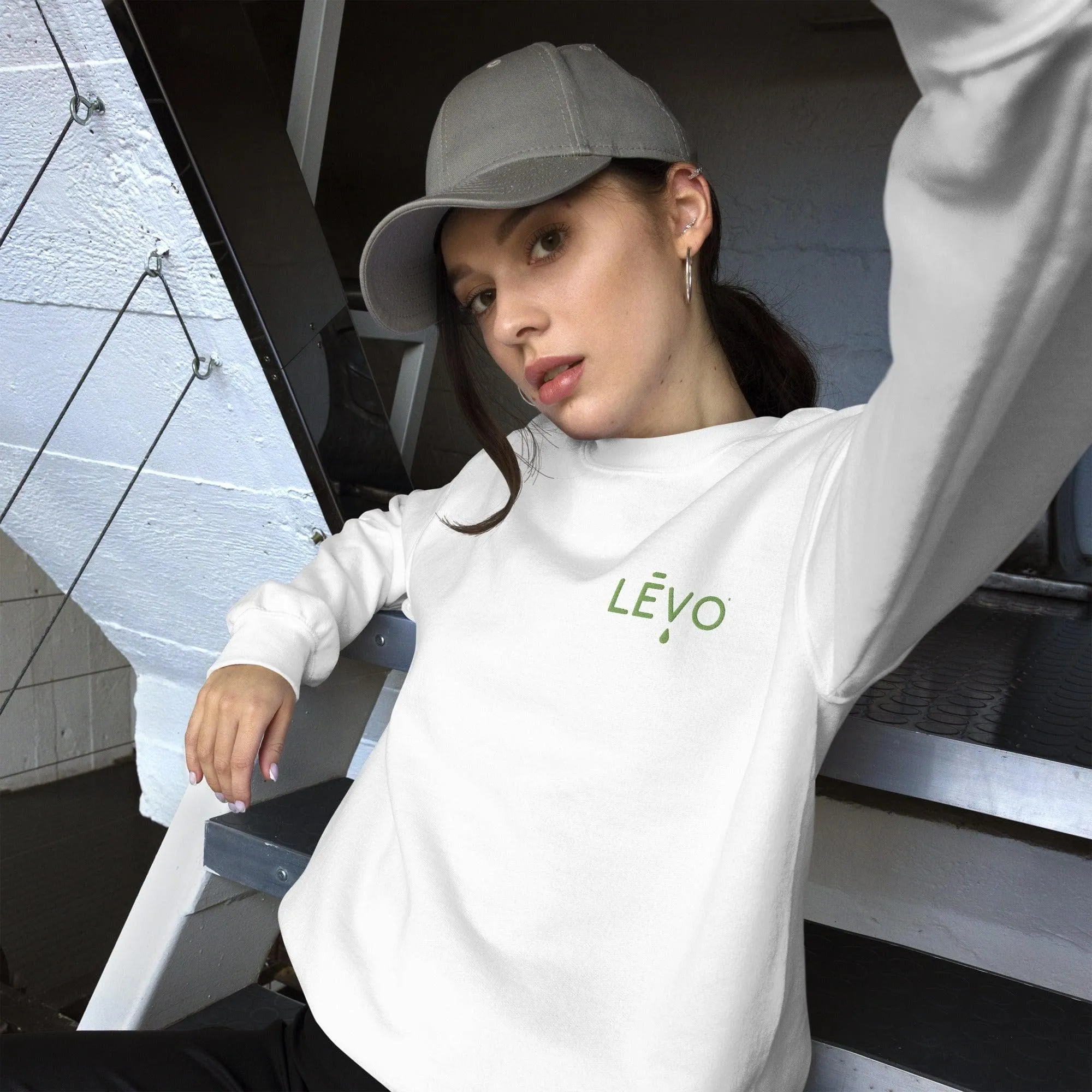 "Rocky Mountain High" Crewneck Sweatshirt with Embroidered Logo