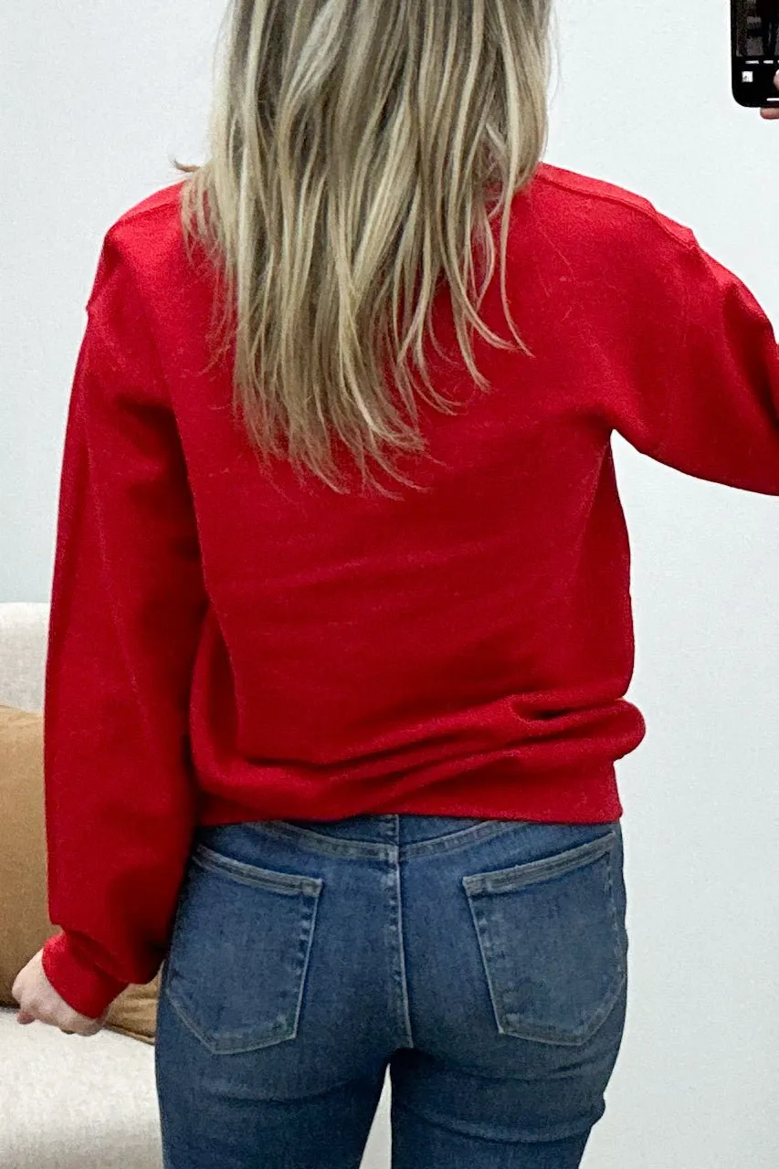 "Santa Baby" Sweatshirt (Red)