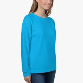 Recycled Fleece Sweatshirt Cyan