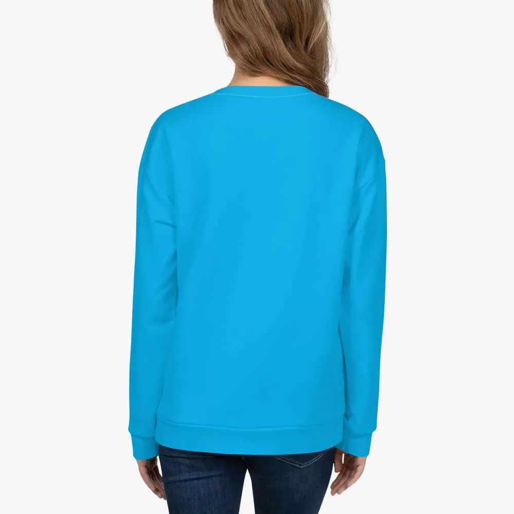 Recycled Fleece Sweatshirt Cyan
