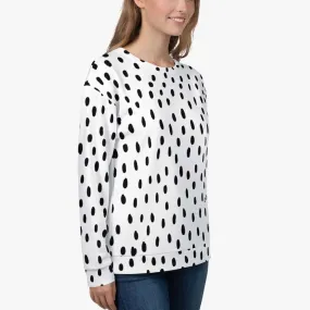 Recycled Fleece Sweatshirt "Dots"
