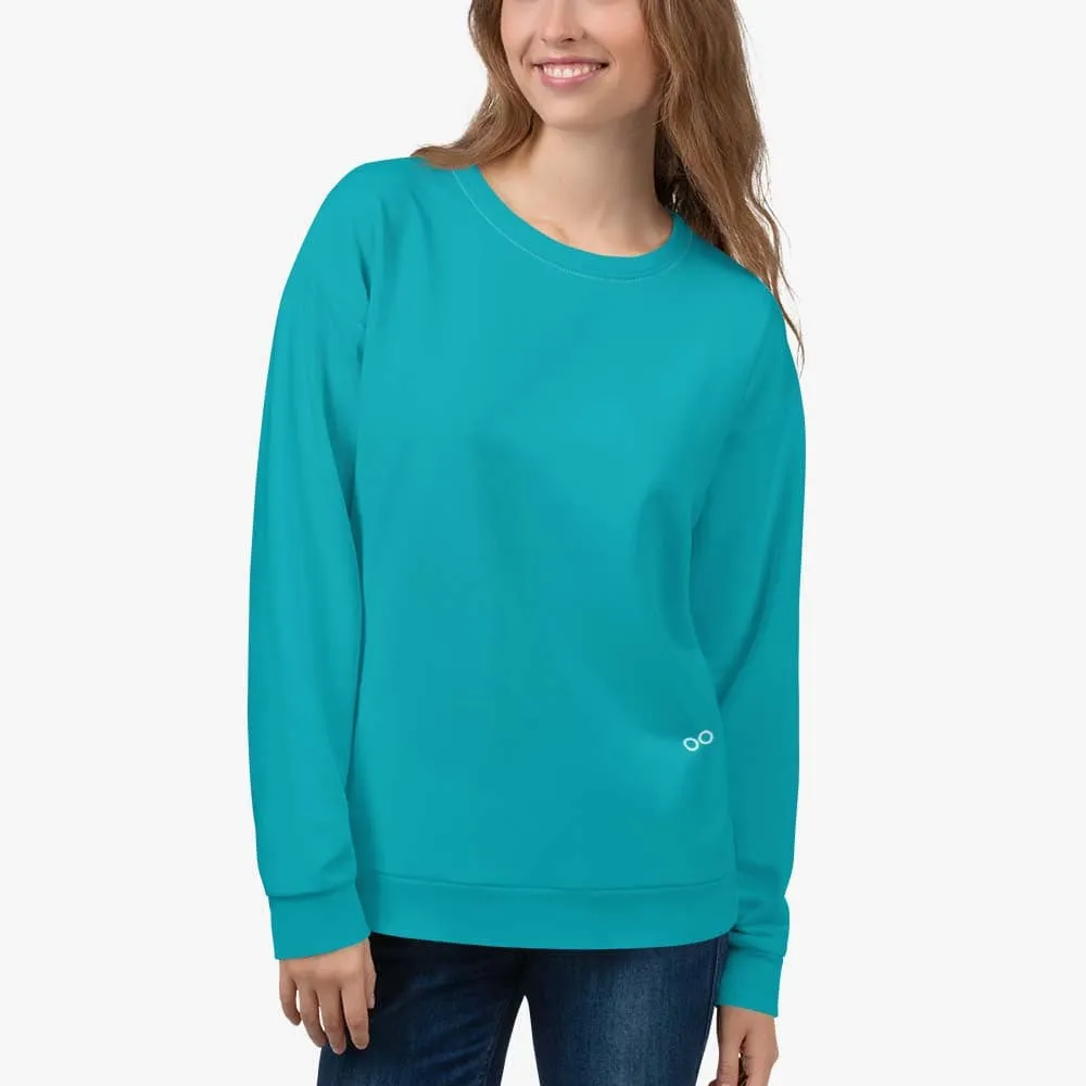 Recycled Fleece Sweatshirt Teal
