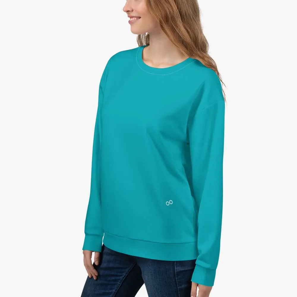 Recycled Fleece Sweatshirt Teal