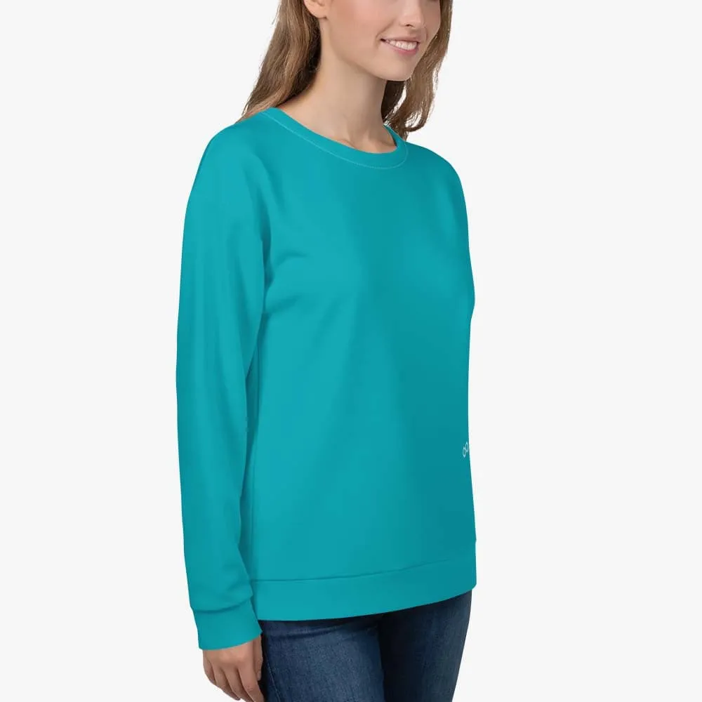 Recycled Fleece Sweatshirt Teal