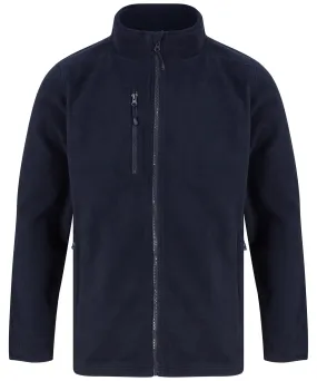 Recycled polyester microfleece jacket | Navy