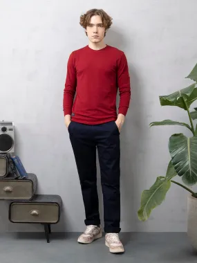 Red Plain Sweatshirt