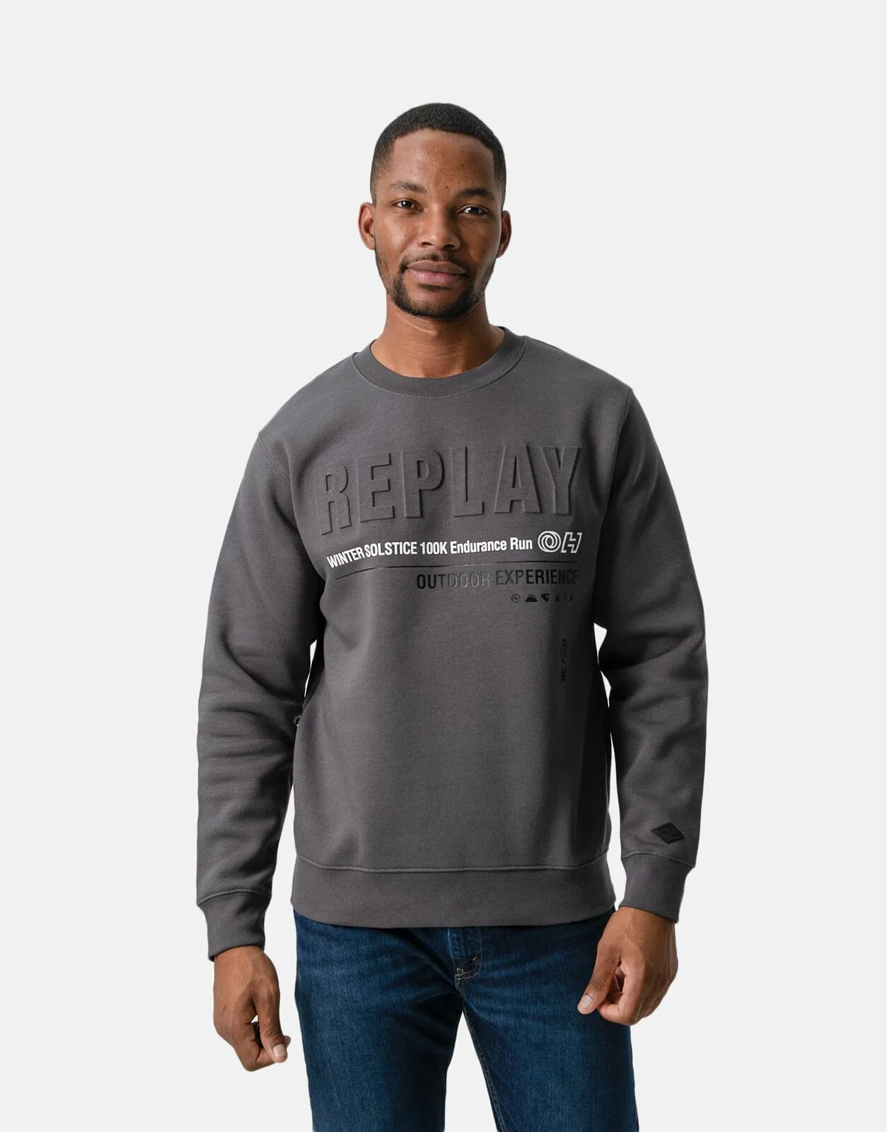 Replay Endurance Run Sweatshirt Titanium