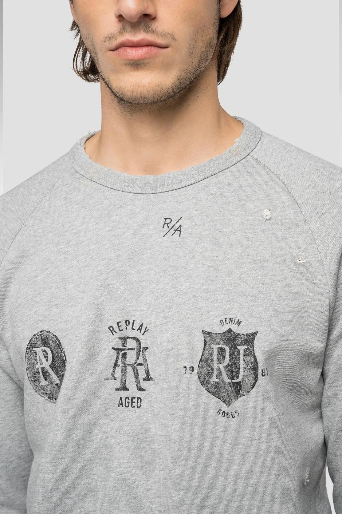 Replay M6052 Destressed Sweat