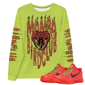 Reverse Grinch Kobe 6 Protro Mamba Flames Sweatshirt