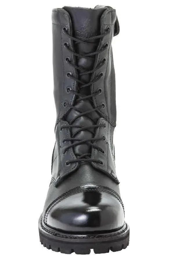 Rocky Side Zipper Black Leather 10" Jump Boot 0
