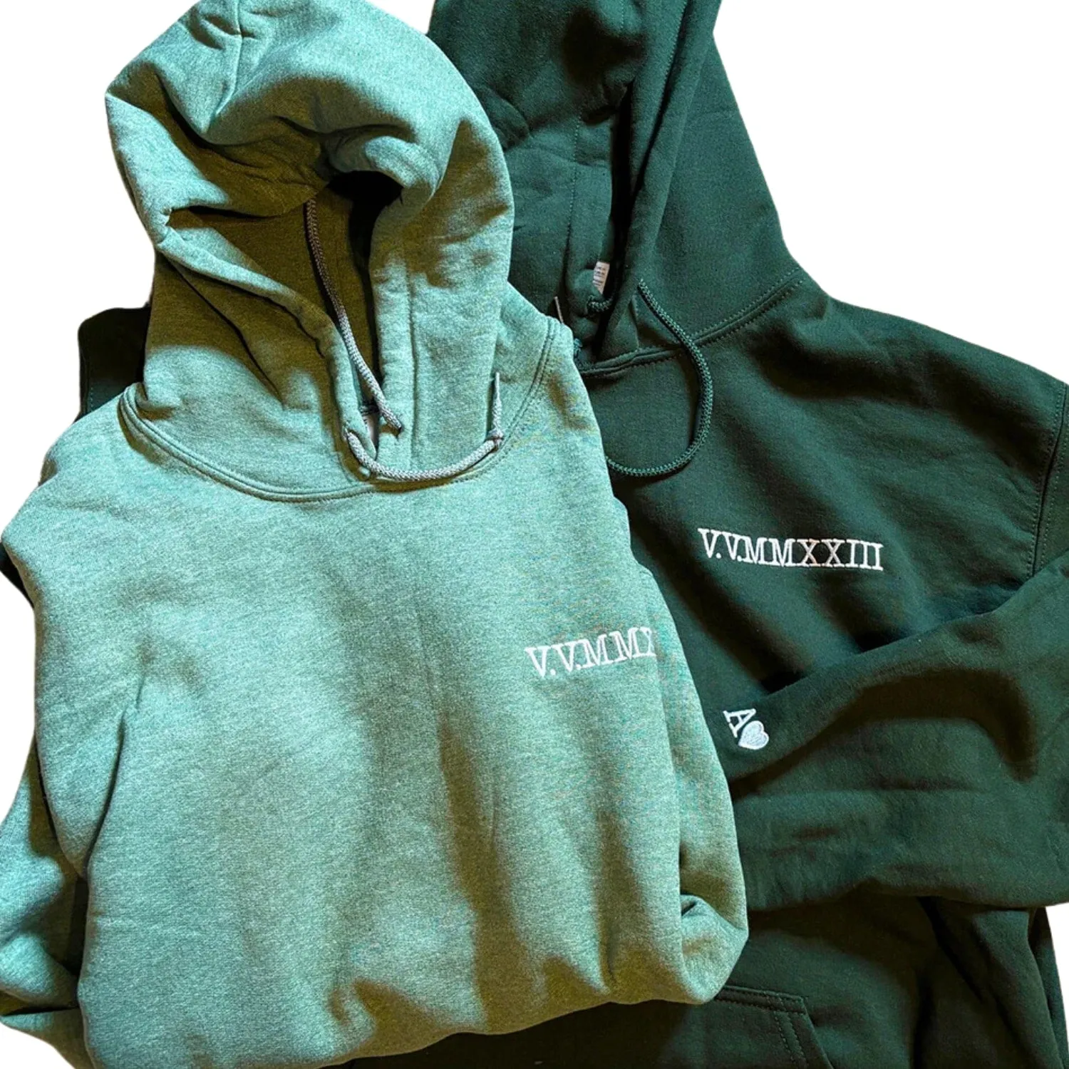 Roman Numeral Date Sweatshirt, Hoodie, Unique Gift for Couple - Embroidered