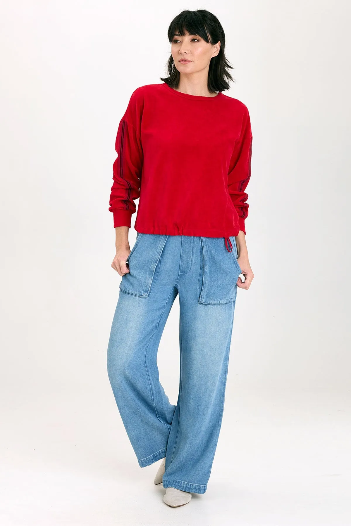 Rugby Stripe Dottie Sweatshirt