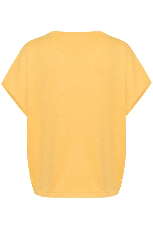 Saint Tropez Sleeveless Light Knit Yellow