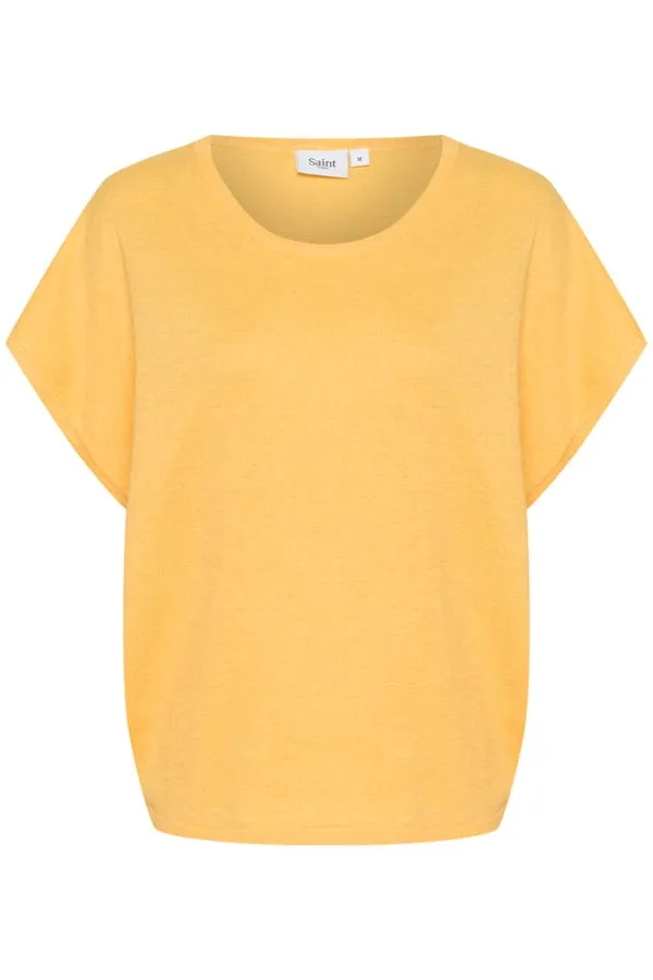 Saint Tropez Sleeveless Light Knit Yellow