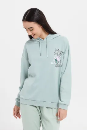 Senior Girls Mint Oversize Sweatshirt