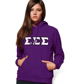 Sigma Sigma Sigma Hooded Sweatshirt - G185 - TWILL