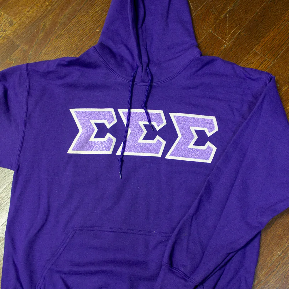 Sigma Sigma Sigma Hooded Sweatshirt - G185 - TWILL