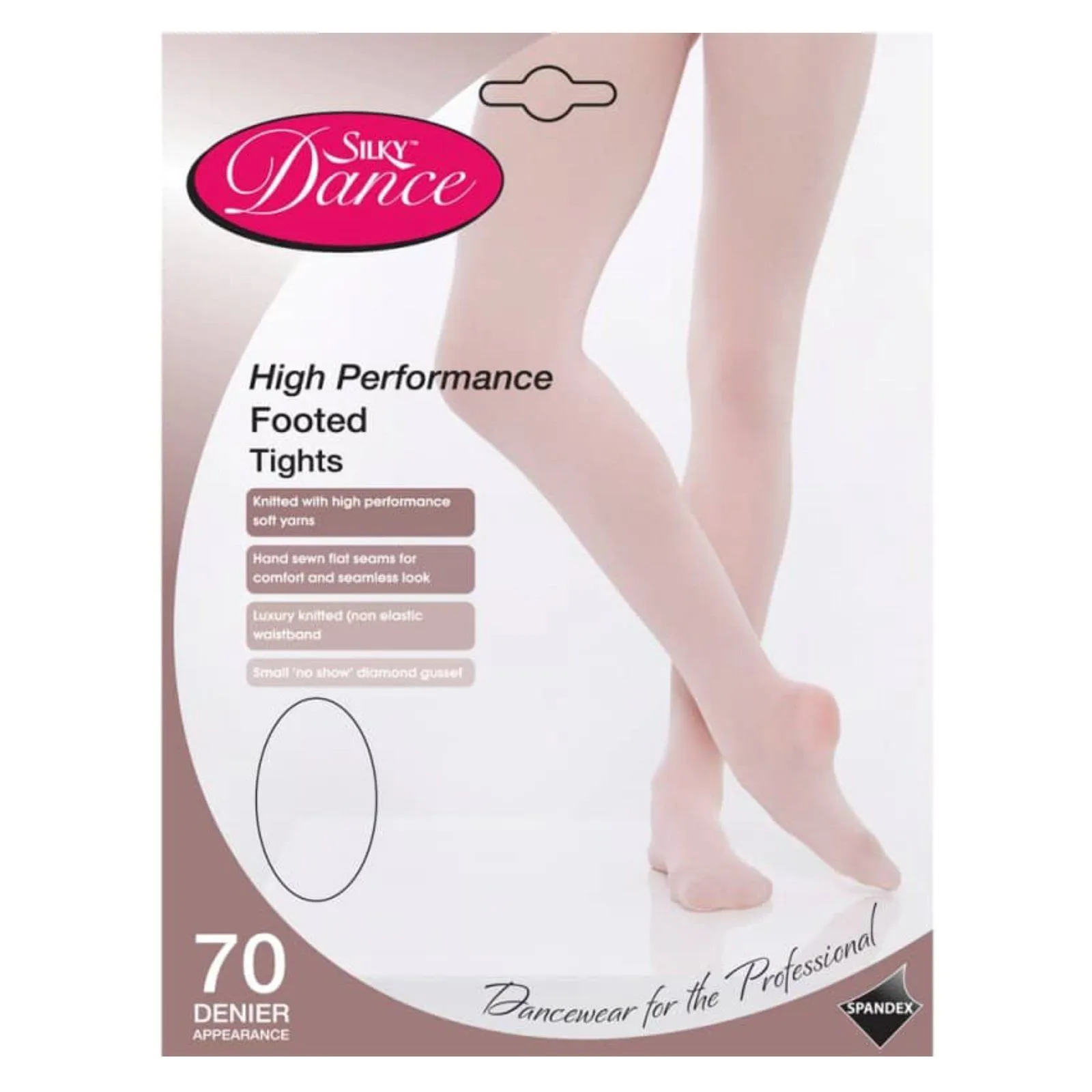 'SILKY' BRAND 70 DENIER HIGH PERFORMANCE FOOTED BALLET DANCE TIGHTS