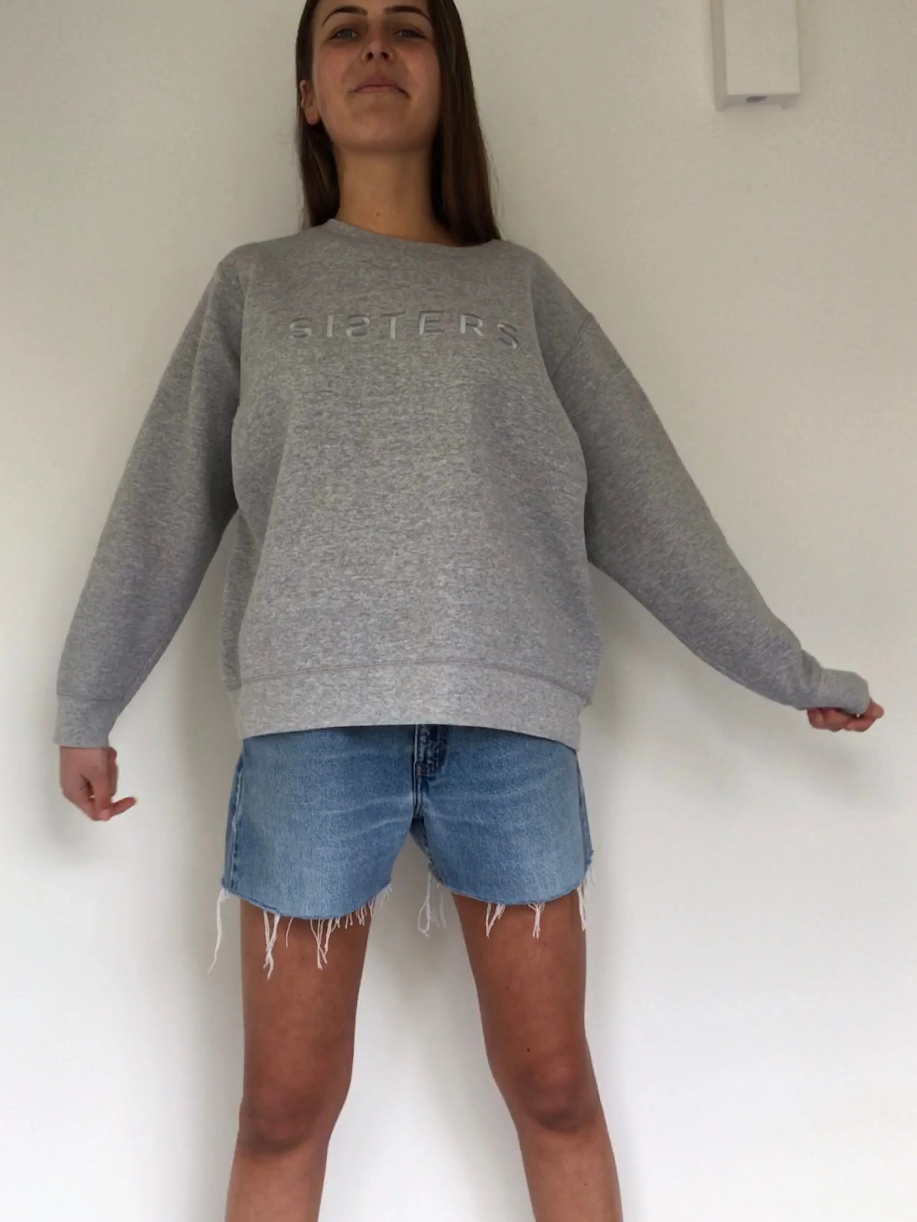 SISTERS embroidered sweatshirt Large